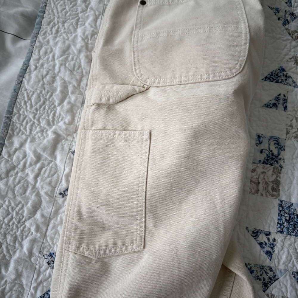 Carhartt Work Pants in Light Cream - Picture 5 of 8